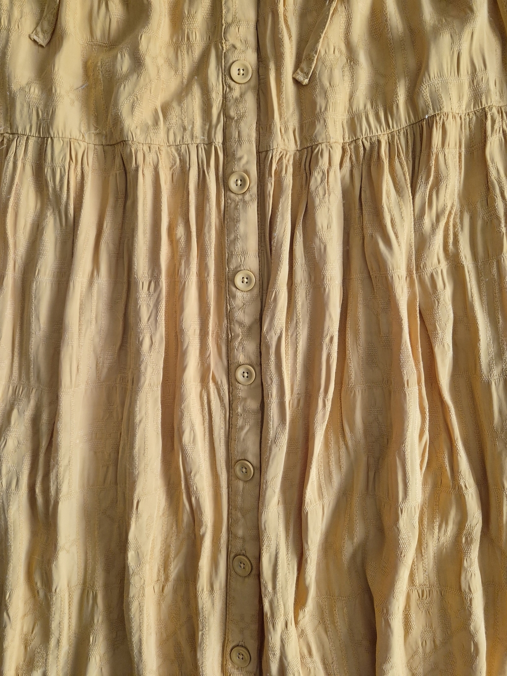 Maeve Anthropologie Mustard Yellow Button-Front Maxi Skirt Size XL - Picture 3 of 10